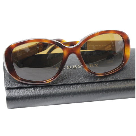 BURBERRY Nova Check B4159 Polarized Sunglasses Havana