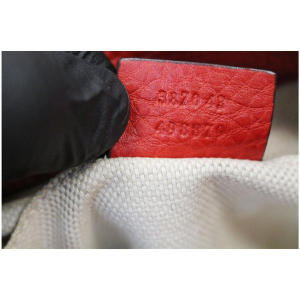 Gucci Soho Chain Mini Tassel Leather Shoulder Bag tag