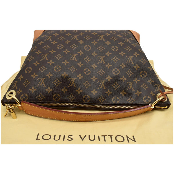 LOUIS VUITTON Berri MM Monogram Canvas Hobo Bag Brown