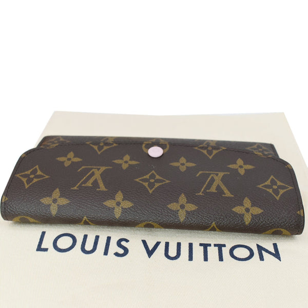 LOUIS VUITTON Emilie Monogram Canvas Wallet Rose Ballerine