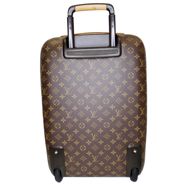 bottom side LV Pegase 55 Monogram Canvas Travel Suitcase