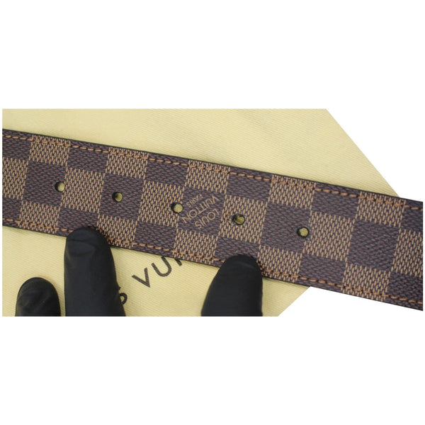 Louis Vuitton LV Initiales Monogram Canvas Belt holes