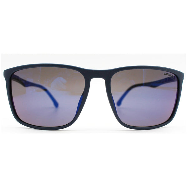 CARRERA CA8031S/0FLL/XT Matte Blue Sunglasses Blue Mirrored Lens