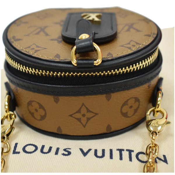 LOUIS VUITTON Chapeau Necklace Monogram Canvas Shoulder Bag Brown