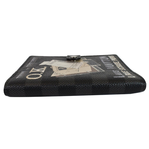 LOUIS VUITTON Damier Graphite I Rue Scribe Small Ring Agenda Cover Black