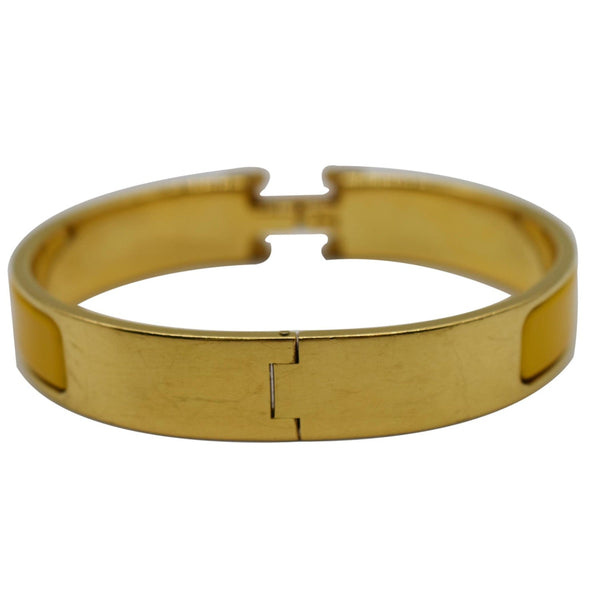 HERMES H Clic Clac Bangle Bracelet Gold
