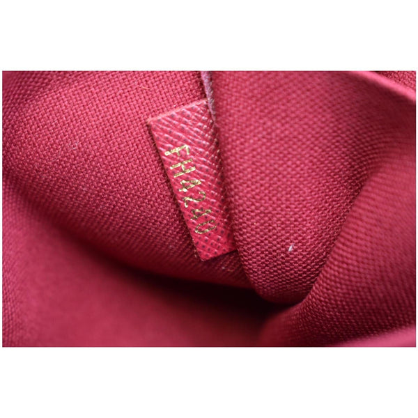 LOUIS VUITTON Felicie Monogram Canvas Pochette Crossbody Bag Brown