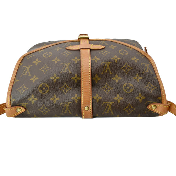 LOUIS VUITTON Saumur 30 Monogram Canvas Crossbody Bag Brown