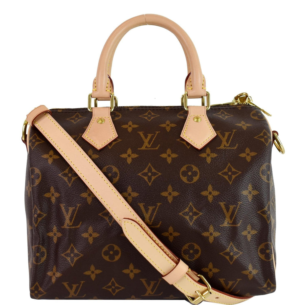 Louis Vuitton Speedy 25 Bandouliere Monogram Canvas Brown Leather  ref.546572 - Joli Closet