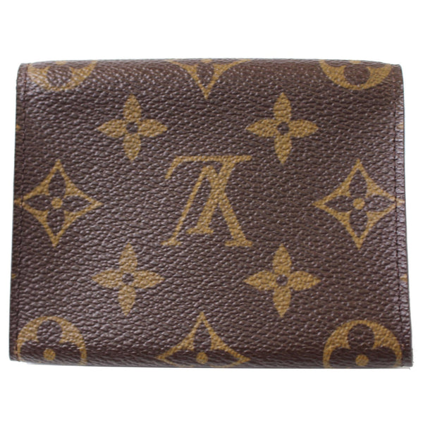 front look lv Monogram Canvas Business Card Holder