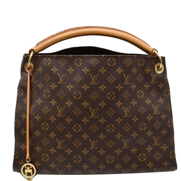 LOUIS VUITTON Artsy MM Monogram Canvas Shoulder Bag Brown