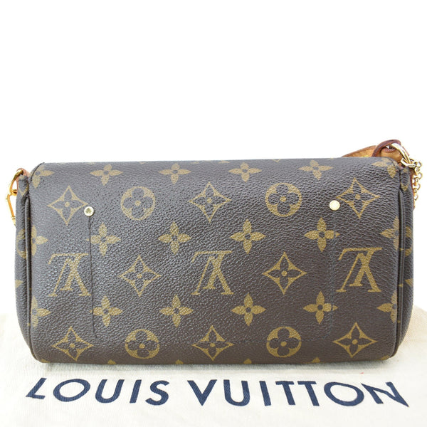 LOUIS VUITTON Favorite PM Monogram Canvas Crossbody Bag Brown