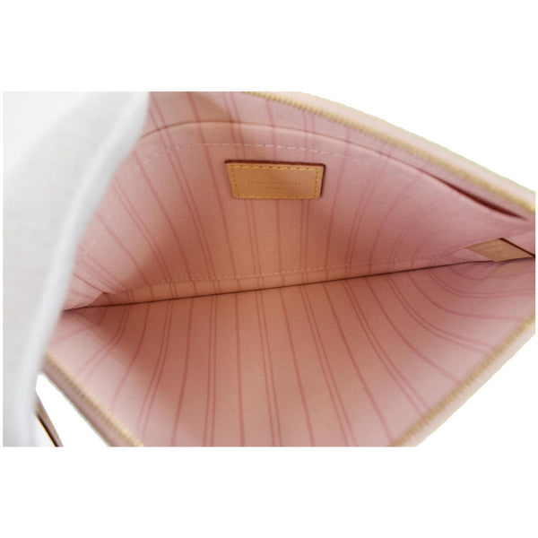 Louis Vuitton Pochette Damier Azur Neverfull MM Pouch interior