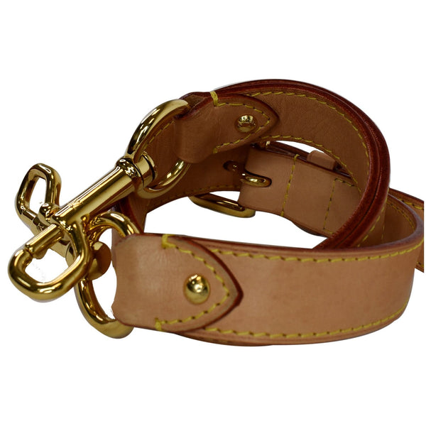 LOUIS VUITTON Leather Shoulder Strap Beige