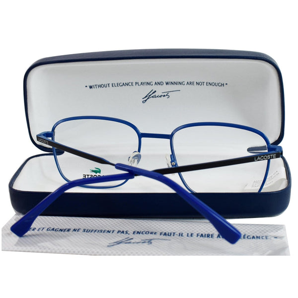 LACOSTE L2222 424 53 Men Matte Blue Frame Eyeglasses Demo Lens