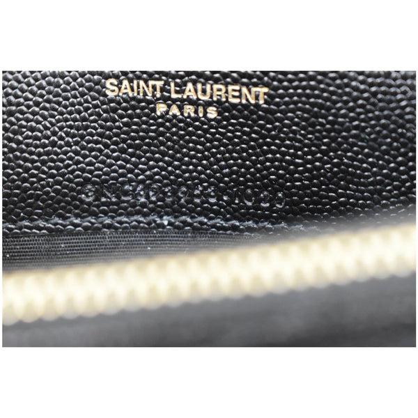 Yves Saint Laurent Envelope Chevron Grain De Poudre Wallet