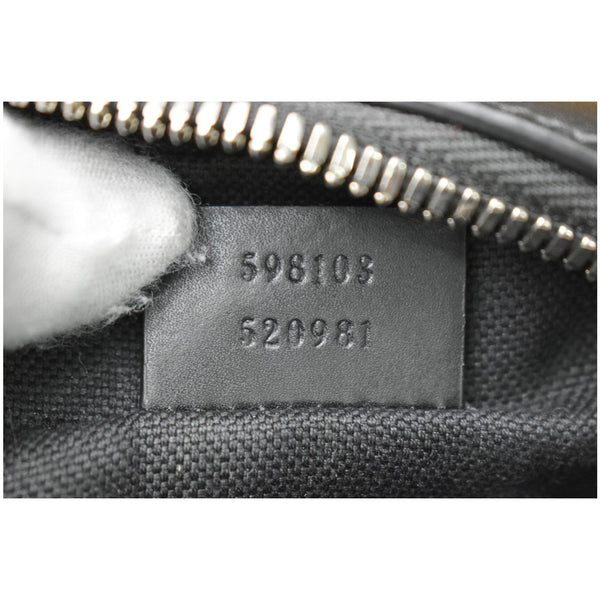 GUCCI GG Supreme Monogram Web Messenger Bag Black 598103
