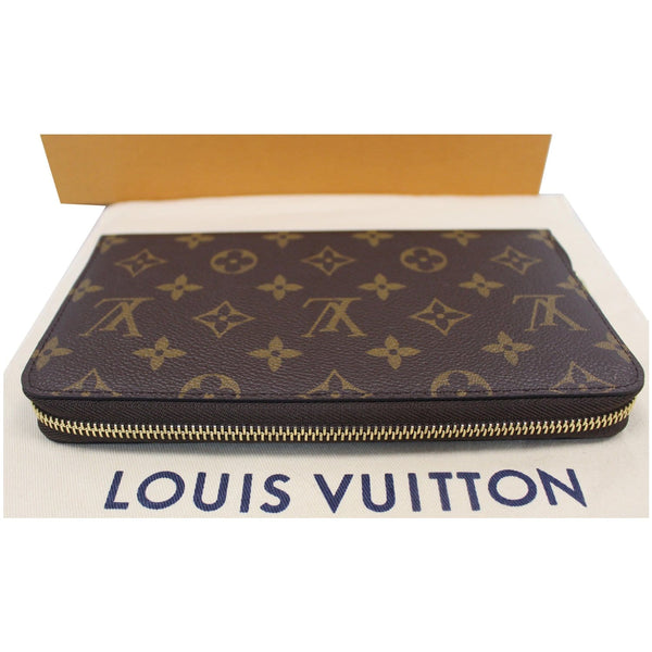 LOUIS VUITTON Monogram Canvas Zippy Long Wallet Brown