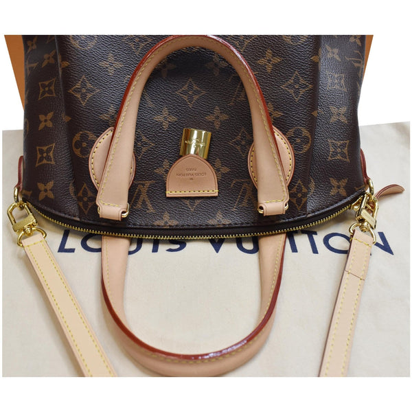 LOUIS VUITTON Rivoli PM Monogram Canvas Shoulder Bag Brown
