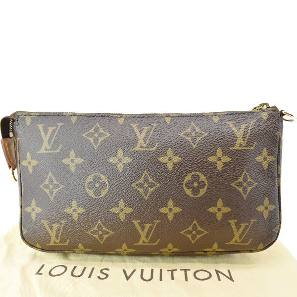 LOUIS VUITTON Grenade V Monogram Canvas Accessories Pochette Bag Brown