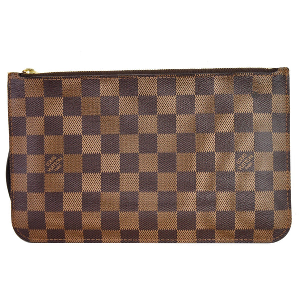 LOUIS VUITTON Pochette Wristlet Pouch Damier Ebene Neverfull MM Brown
