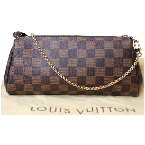 Louis Vuitton Pochette Eva Damier Ebene Clutch for sale