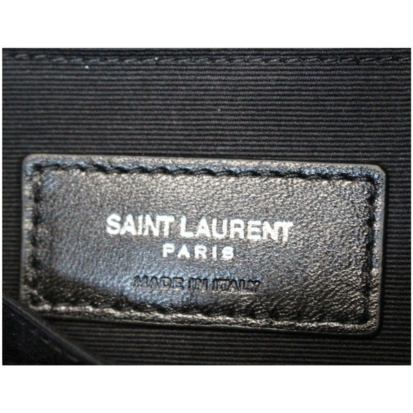 YVES SAINT LAURENT Calfskin Musical Notes Zip Pouch Black - Final Sale
