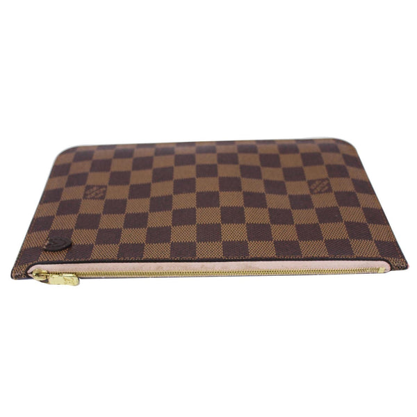 Louis Vuitton Neverfull MM Wristlet Pochette Damier Pouch brown