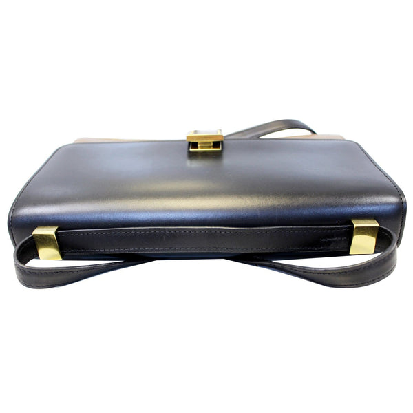 CELINE Bicolor Calfskin Leather Medium Case Shoulder Bag-US