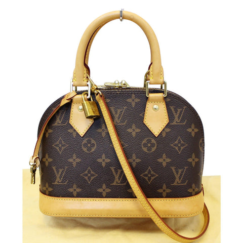 Louis Vuitton Alma BB Monogram Canvas Satchel Crossbody Bag