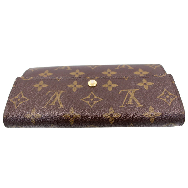 LOUIS VUITTON Sarah Monogram Canvas Wallet Brown