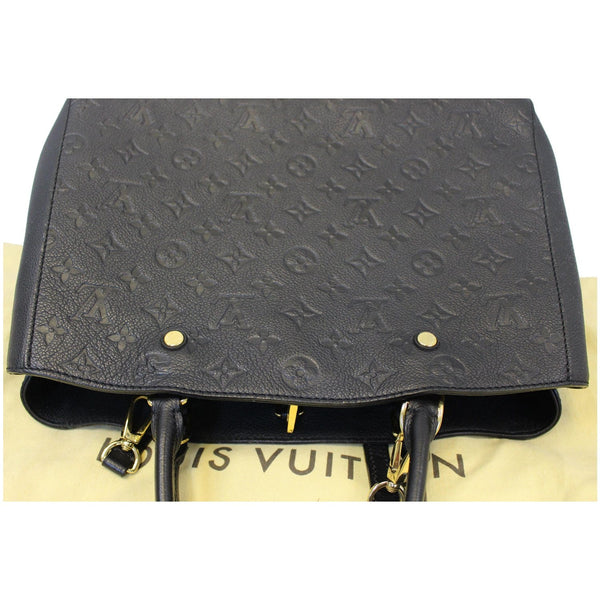 LOUIS VUITTON Montaigne GM Empreinte Leather Shoulder Bag Black-US