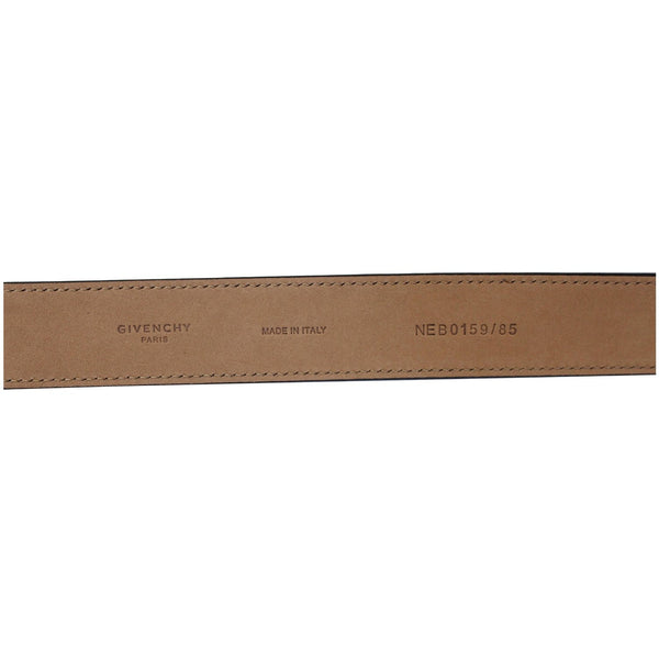 Givenchy Double G Logo Buckle Belt - brown leather