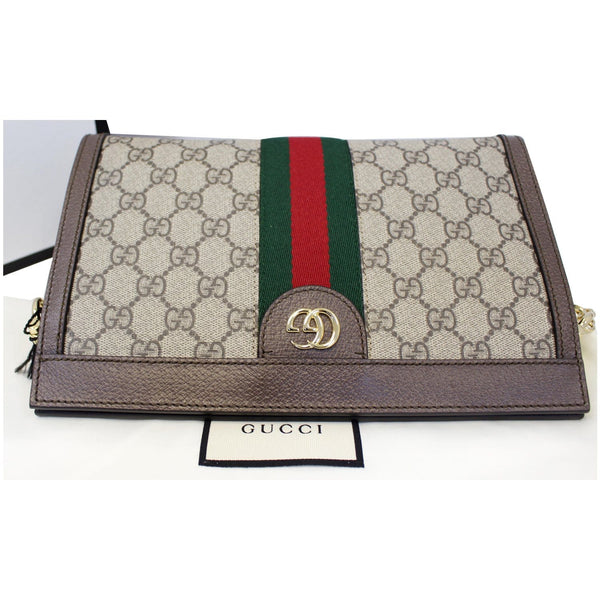 Gucci Ophidia GG Small Supreme Canvas Shoulder Bag Beige