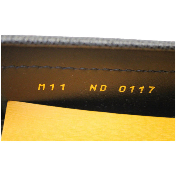 LOUIS VUITTON Taiga Hockenheim Moccasin Loafers Ardoise US 12-US