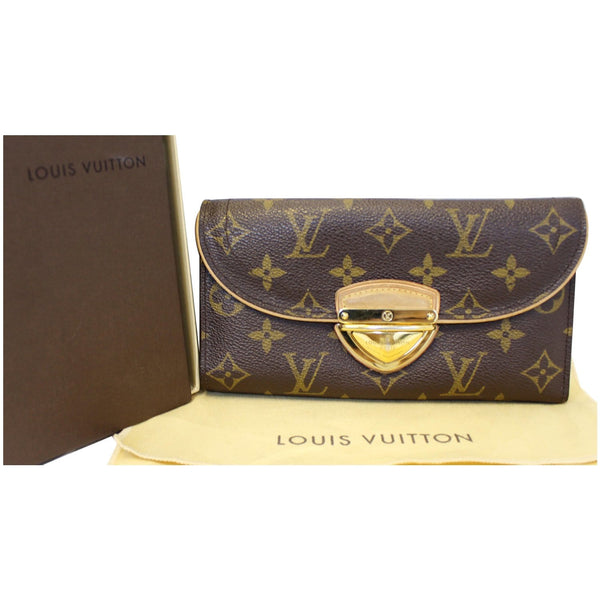 LOUIS VUITTON Eugenie Monogram Canvas Wallet Brown