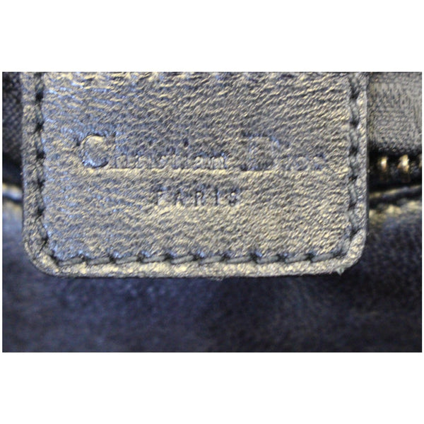 CHRISTIAN DIOR Lace Up Admit It Leather Hobo Bag Black