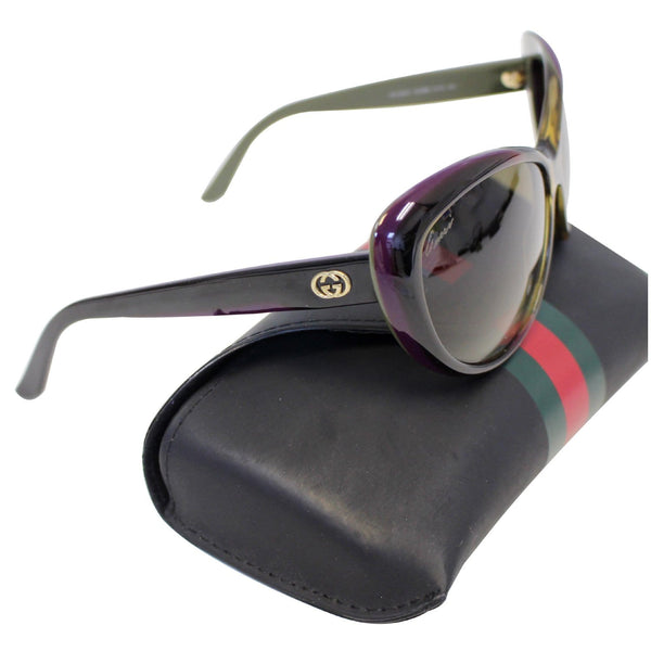 GUCCI Cat Eye Sunglasses 3510S Purple/Black