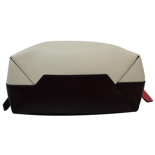 CELINE Twisted Cabas Small Smooth Calfskin Tote Bag Burgundy