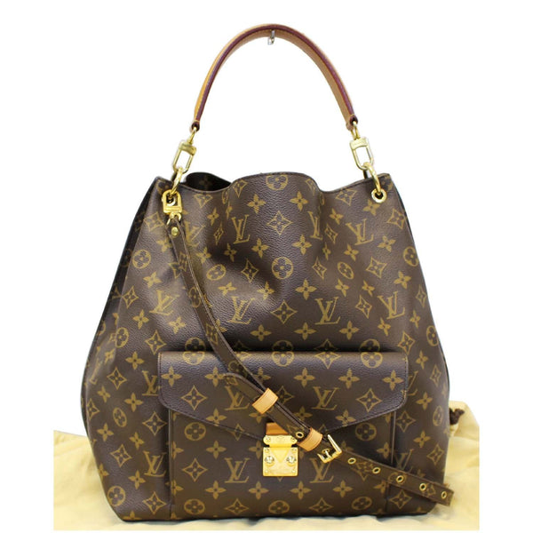 LOUIS VUITTON Metis Hobo Monogram Canvas Shoulder Bag Brown