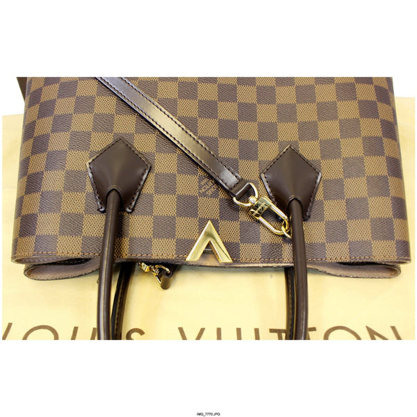 LOUIS VUITTON Kensington Damier Ebene Shoulder Handbag-US