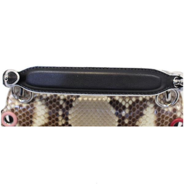 Fendi Kan I Python Leather Small Shoulder Bag