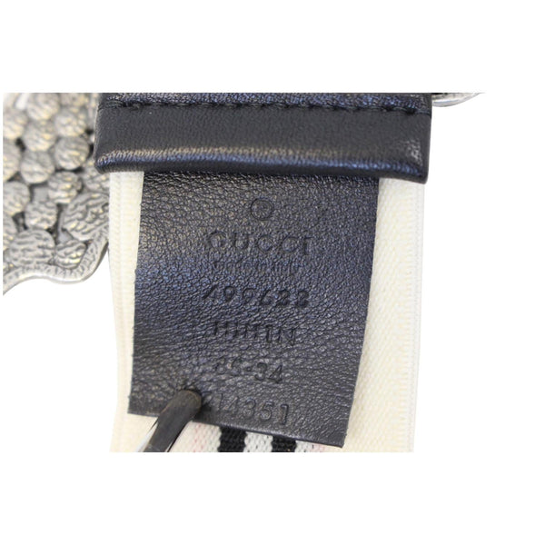 GUCCI Stripe Belt with Butterfly Buckle 499633-US