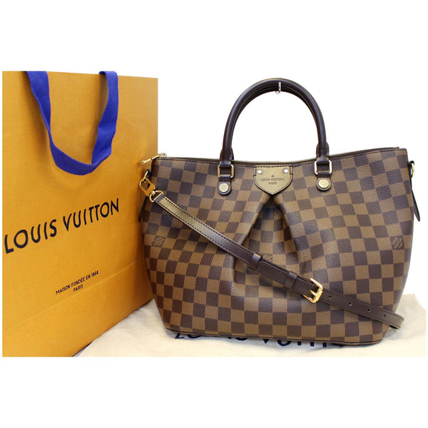 Louis Vuitton Damier Ebene Siena PM Shoulder Bag - leather