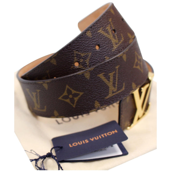 LOUIS VUITTON LV Initiales Monogram Canvas Belt Brown