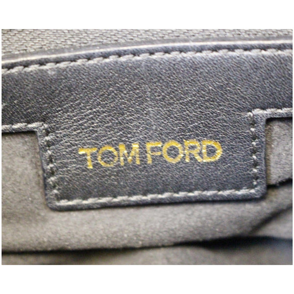 TOM FORD Jennifer Zip Medium Leather Shoulder Bag Black