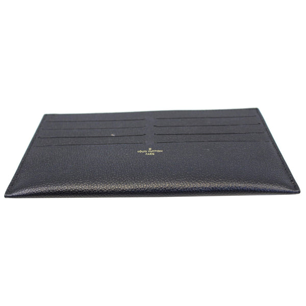 LOUIS VUITTON Leather Insert Wallet for Felicie Black
