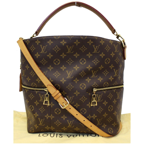 LOUIS VUITTON Melie Monogram Canvas Hobo Shoulder Bag Brown-US
