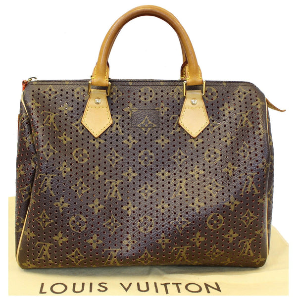 LV Speedy 30 Monogram Perforated Bag - Back view