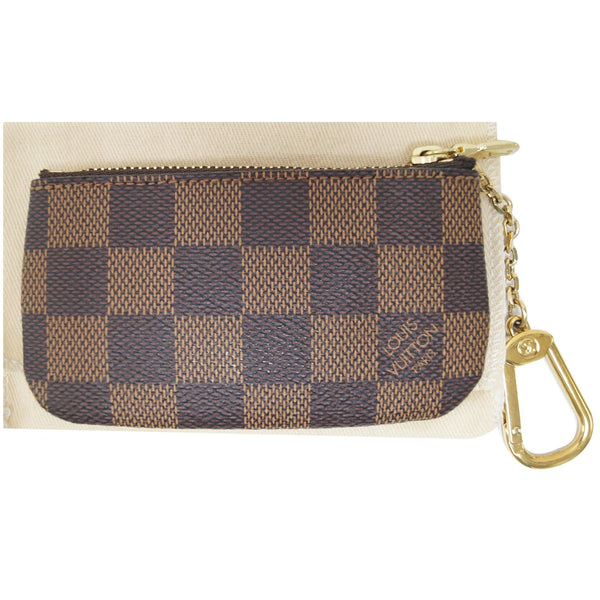 LOUIS VUITTON Key Coin Pouch Damier Ebene Brown-US